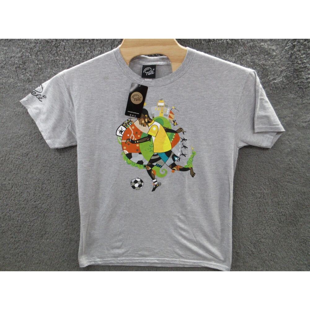 Vintage Y2K NWT PELE Men's Large Soccer Futbol T-shirt